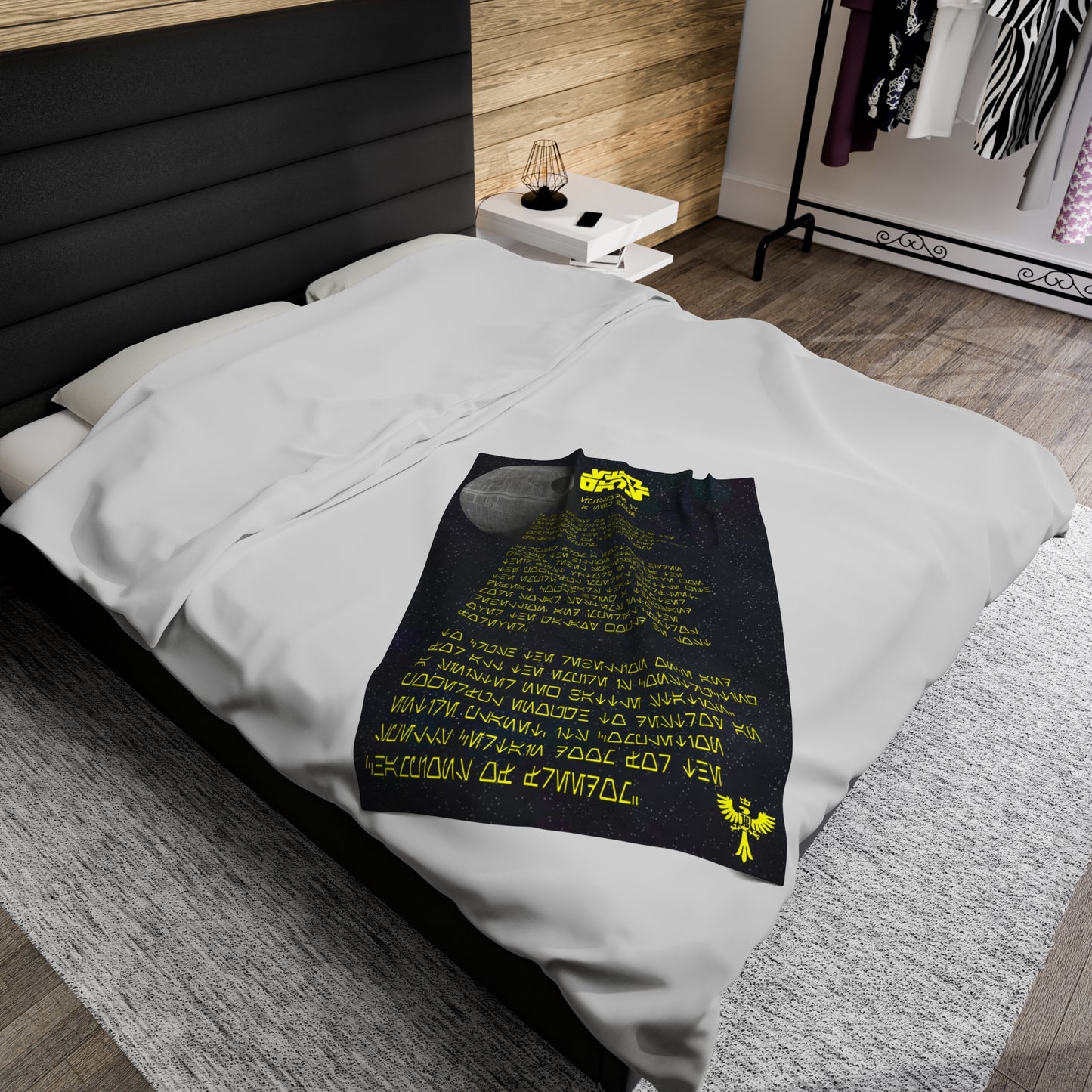 Episode IV Aurebesh Scroll Velveteen Plush Blanket